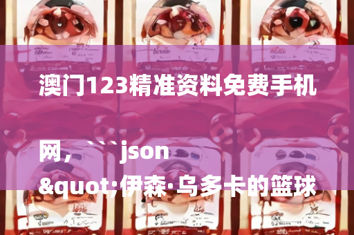 澳门123精准资料免费手机网，```json
"伊森·乌多卡的篮球灵魂，谁的特点与之共鸣？