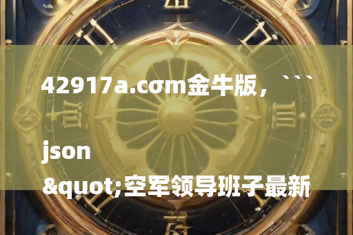 42917a.cσm金牛版，```json
"空军领导班子最新动态，调整与深远影响分析